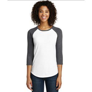 Casual Soft 3/4 Raglan Sleeve Sports Running Jersey Baseball Tee Active Shirts